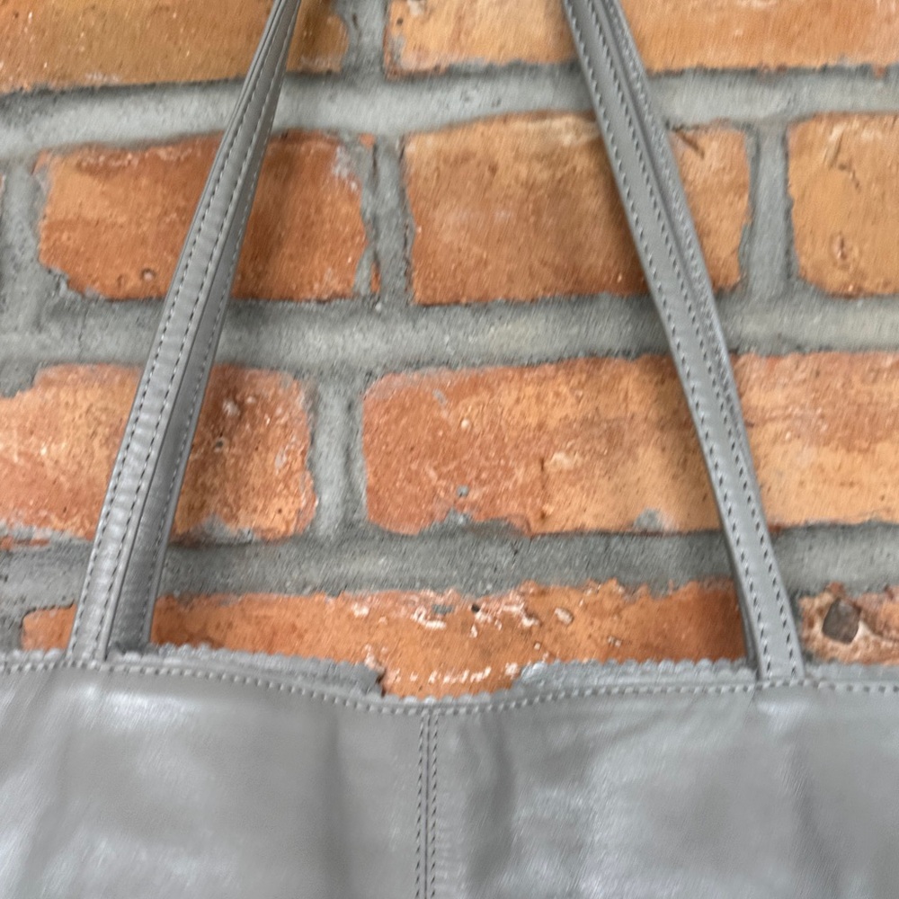 Latico Elegant Gray Leather Tote - Picture 8 of 16